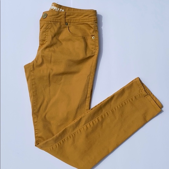 Mossimo Supply Co. Pants - Mission Skinny Pants Fit 6 Size 9 Mustard Color